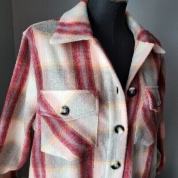 Kismet Long Button Down Shacket/ Coatigan NWT Sz Large - Picture 13 of 16